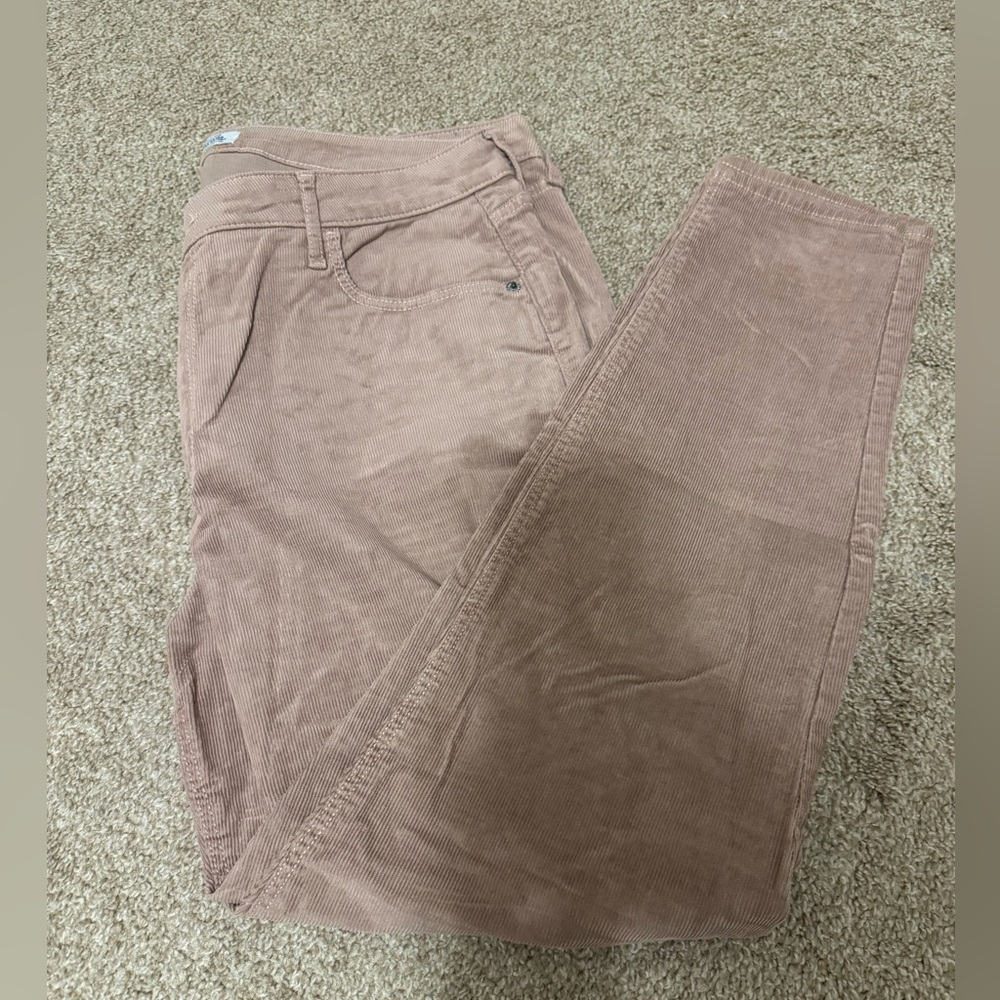Old Navy Blush High Rise Rockstar Super Skinny Corduroy Pants Size 16 - Picture 6 of 7